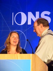 Institute of Noetic Sciences CEO Cassandra Vieten with founder, astronaut Ed Mitchell, PhD.